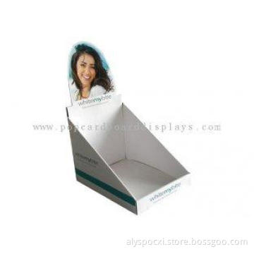 White UV coating  Cardboard Counter Displays Stands ENCD02
